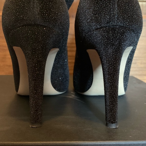 COPY - Giuseppe Zanotti Velvet Stretch Glitter Bootie - Picture 10 of 12